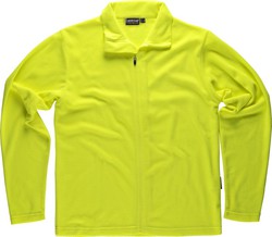 Basic fleece jacket Zip closure 160gr Yellow AV