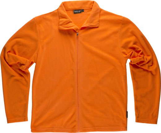 Basic fleece jacket Zip closure 160gr Orange AV