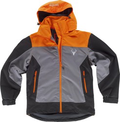 Combination waterproof jacket Gray Orange AV Black