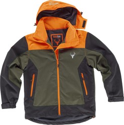 Combined waterproof jacket Green Hunting Orange AV Black