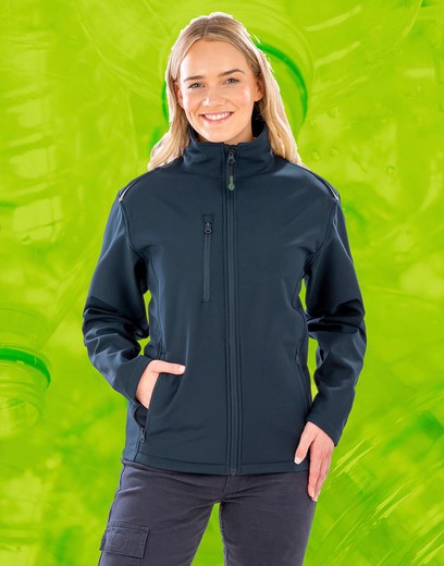 Chaqueta softshell 3 capas mujer reciclada