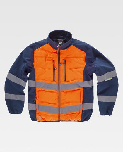 Chaqueta Workshell  Marino / Naranja