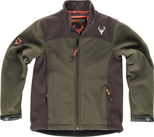 Veste de travail pour garçon combinée Hunting Green / Brown