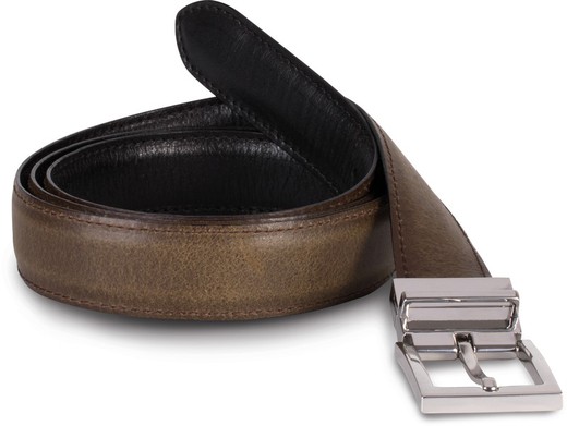 Reversible leather belt - 35 mm