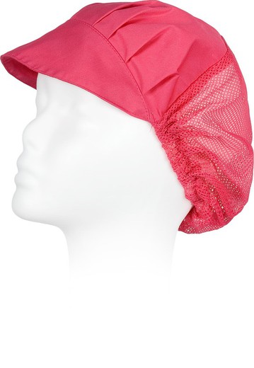 Il berretto raccoglie i capelli con la griglia fucsia rosa