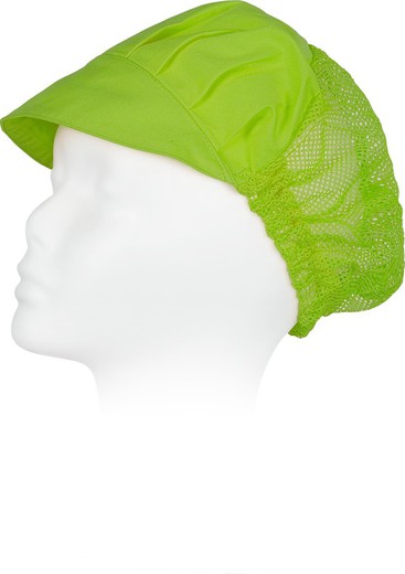 Cap collects hair with grid Pistachio Green