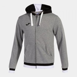 Confort Ii Zip-Up Hoodie Melange Grey Black