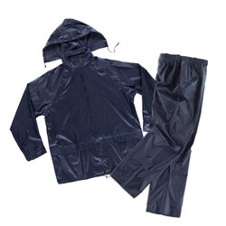 Conjunto de pantalón y chaqueta impermeables Marino