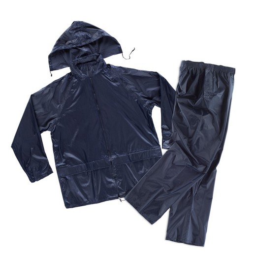 Navy waterproof pants and jacket set