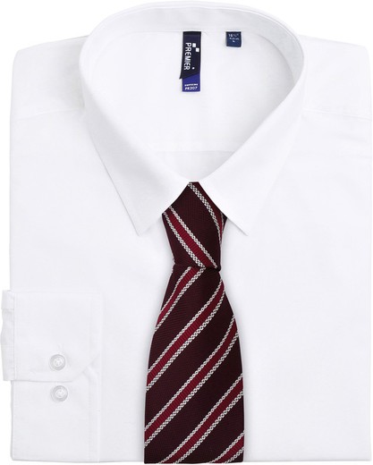 Cravate gaufrée rayée