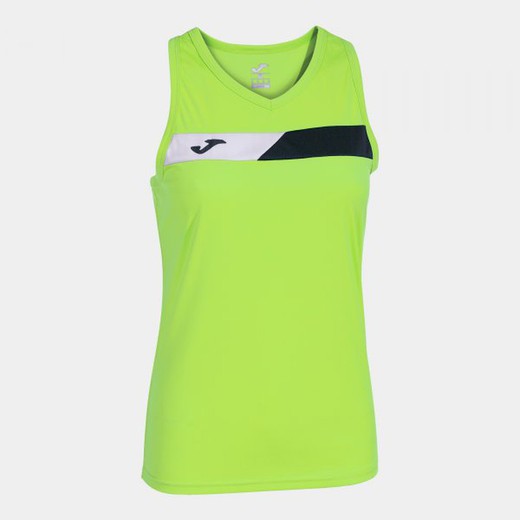 Court Sleeveless Shirt Lime Black White