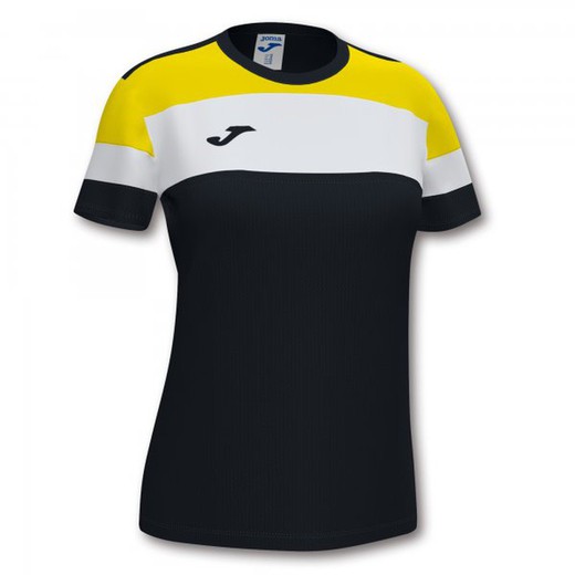 Crew Iv Cotton T-Shirt Black-Yellow S/S