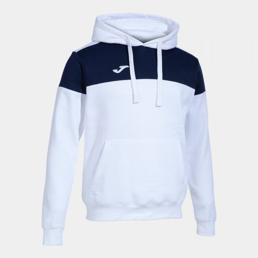 Crew V Hoodie White Navy