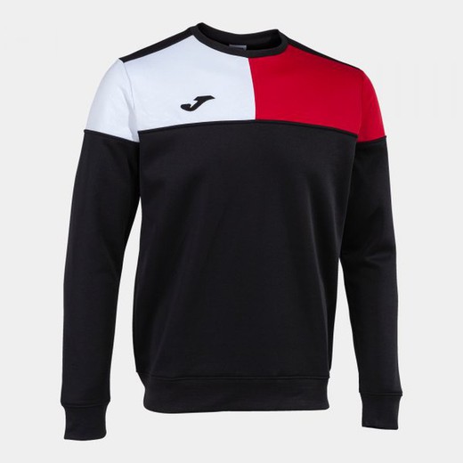 Crew V Sweatshirt Black Red White