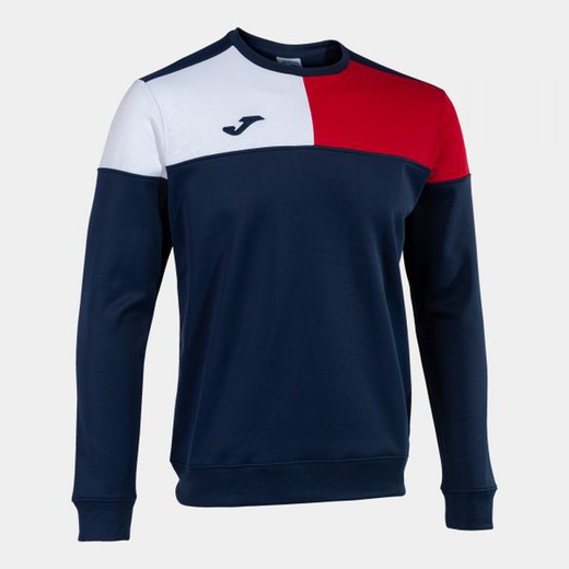 Crew V Sweatshirt Navy Red White