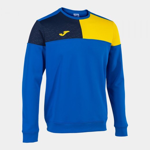 Crew V Sweatshirt Royal Yellow Navy