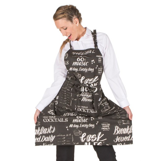 Unisex kitchen apron with cotton pocket 5104