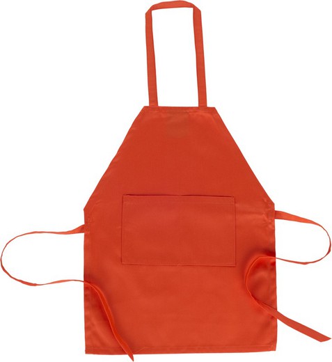 Apron with bib and pocket Special manufacture Orange