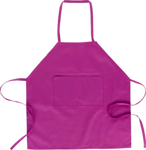 Apron with breastplate and pocket Special Manufacture Fuchsia Pink