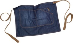 Kurze Schürze mit Jeansstoff 50x35 Denim