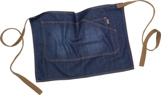 Avental curto com tecido jeans 50x35 Denim
