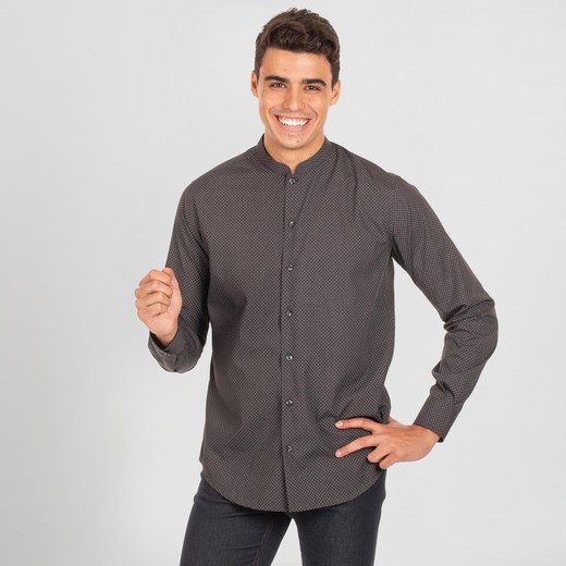 Camisa Hombre Leone Slim Fit Popelin Amebas