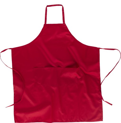 Long cross apron 95x90cm with 2 bags Special manufacture Red