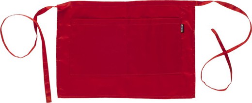 Delantal francés corto  2 bolsillos 35x50 Rojo