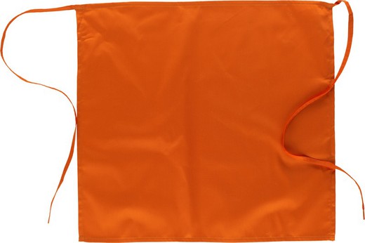 Delantal francés largo 65x70 sin bolsos Naranja