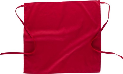 Lange französische Schürze 65x70, ohne Taschen Rot