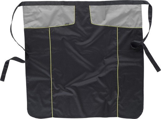 Long combined French apron, live AV Two side pockets 90x85 Teflon Treatment Black Gray Yellow AV
