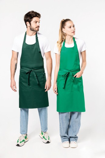 POLYESTER / COTTON APRON WITH POCKET
