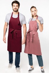 Polyester / cotton apron without pockets