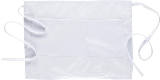 French type apron 35x50cm with 2 bags White