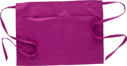 French type apron 35x50cm with 2 bags Fuchsia Pink