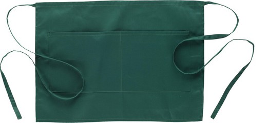 French type apron 35x50cm with 2 bags Green