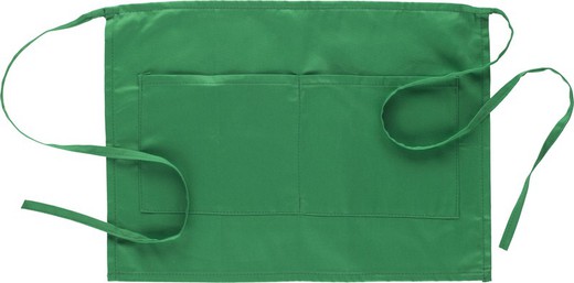 Delantal tipo francés 35x50 con 2 bolsos Verde Pistacho