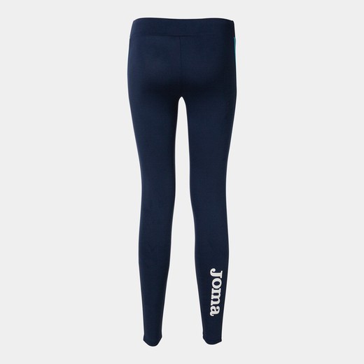 Eco Championship Long Tights Navy Fluor Turquoise