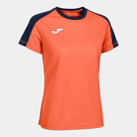 Eco Championship Short Sleeve T-Shirt Fluor Orange Navy