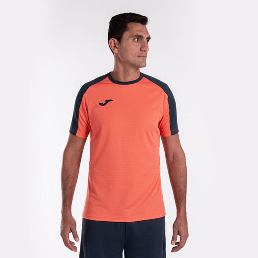 Eco Championship Short Sleeve T-Shirt Fluor Orange Navy