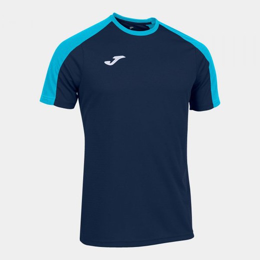 Eco Championship Short Sleeve T-Shirt Navy Fluor Turquoise