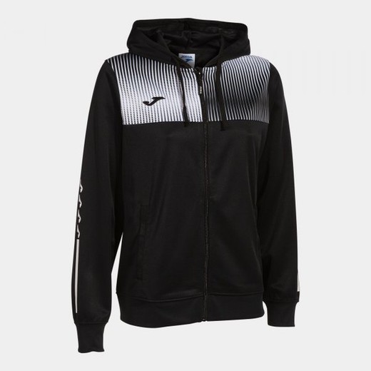 Eco Supernova Zip-Up Hoodie Black White