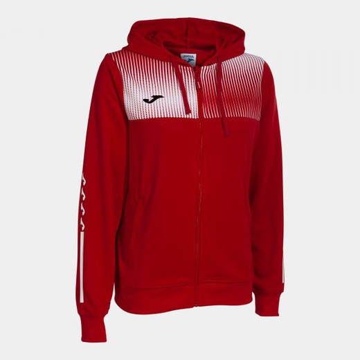 Eco Supernova Zip-Up Hoodie Red White