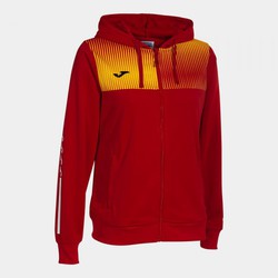 Eco Supernova Zip-Up Hoodie Red Yellow