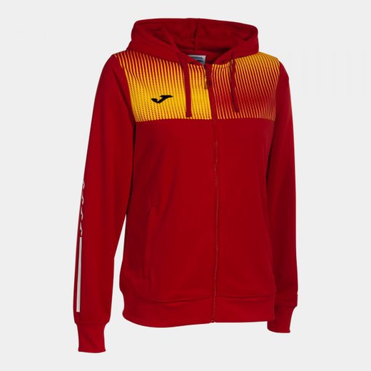 Eco Supernova Zip-Up Hoodie Red Yellow