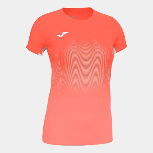 Elite Vii T-Shirt Fluor Coral-White S/S