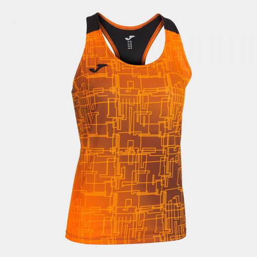 Elite Viii Tank Top Orange Black