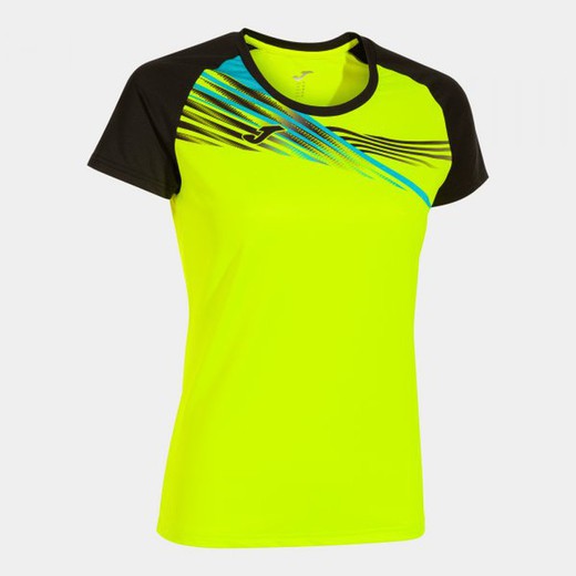 T-Shirt Manche Courte Elite X Jaune Fluo Noir