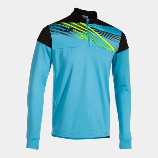 Elite X Sweatshirt Fluor Turquoise Black