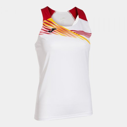 Elite X Tank Top White Red